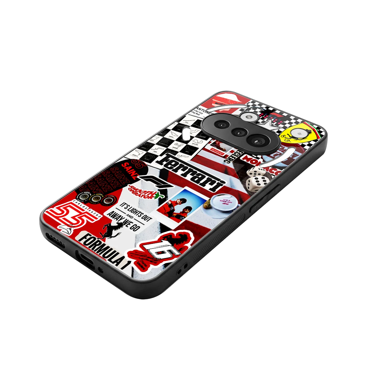 F1 Icon stylish phone case for nothing phone 3a | glossy glass and slim fit