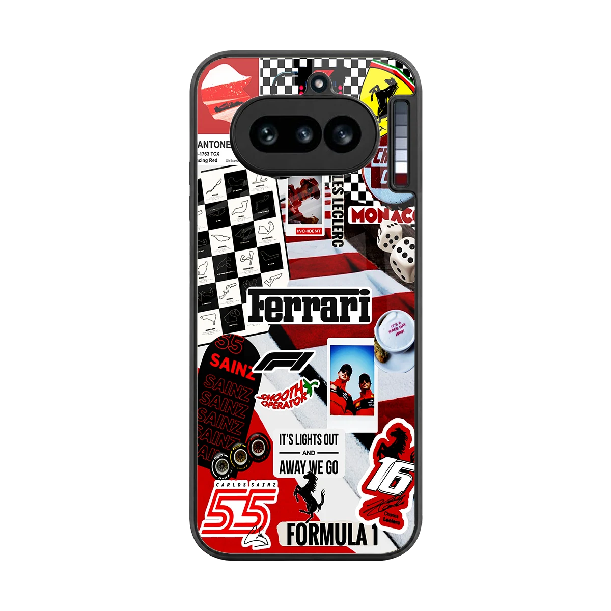 F1 Icon back phone cover | glass case for nothing phone 4a