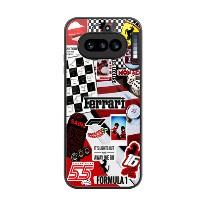 F1 Icon back phone cover | glass case for nothing phone 4a