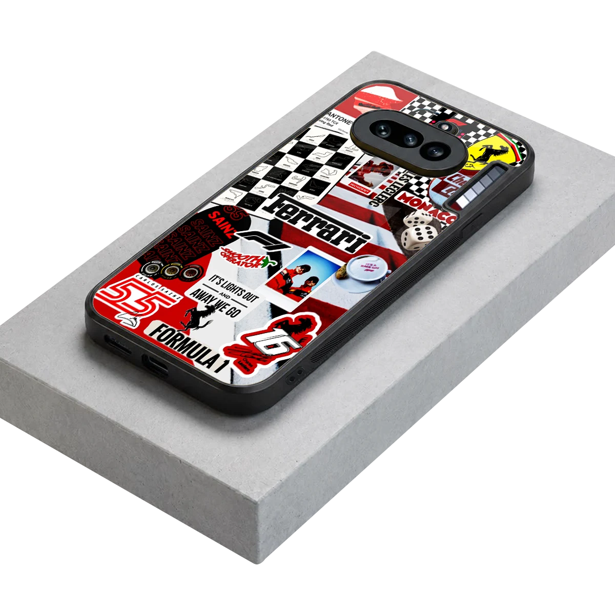 F1 Icon stylish phone case for nothing phone 4a | glossy glass and slim fit
