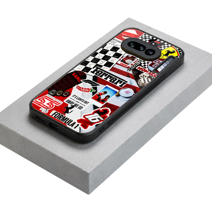 F1 Icon stylish phone case for nothing phone 4a | glossy glass and slim fit