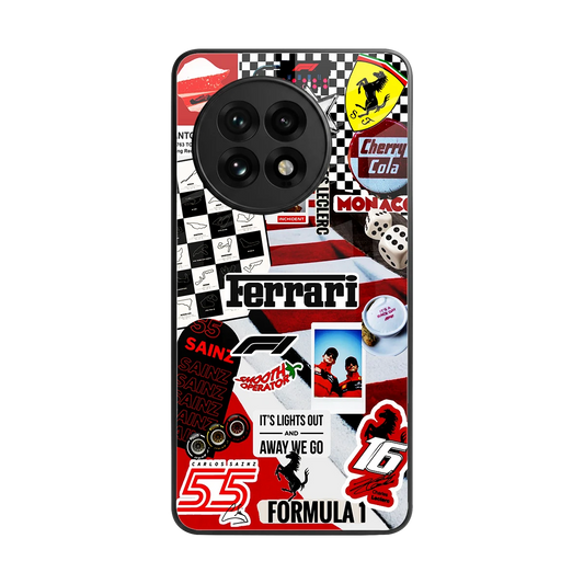 F1 Icon back phone cover | glass case for oneplus 13r