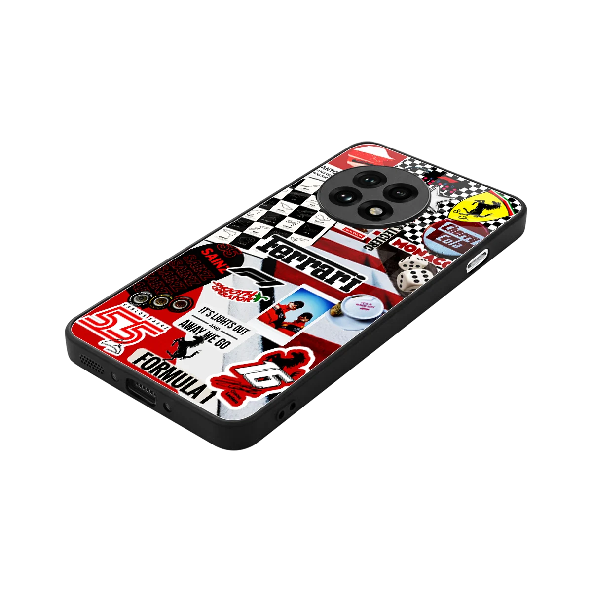 F1 Icon stylish phone case for oneplus 13r | glossy glass and slim fit