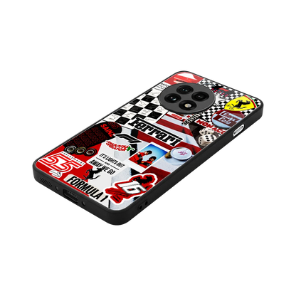 F1 Icon stylish phone case for oneplus 13r | glossy glass and slim fit