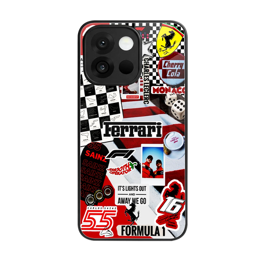 F1 Icon back phone cover | glass case for oneplus 13s