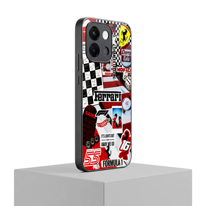 F1 Icon oneplus 13s mobile cover | shockproof glass phone case