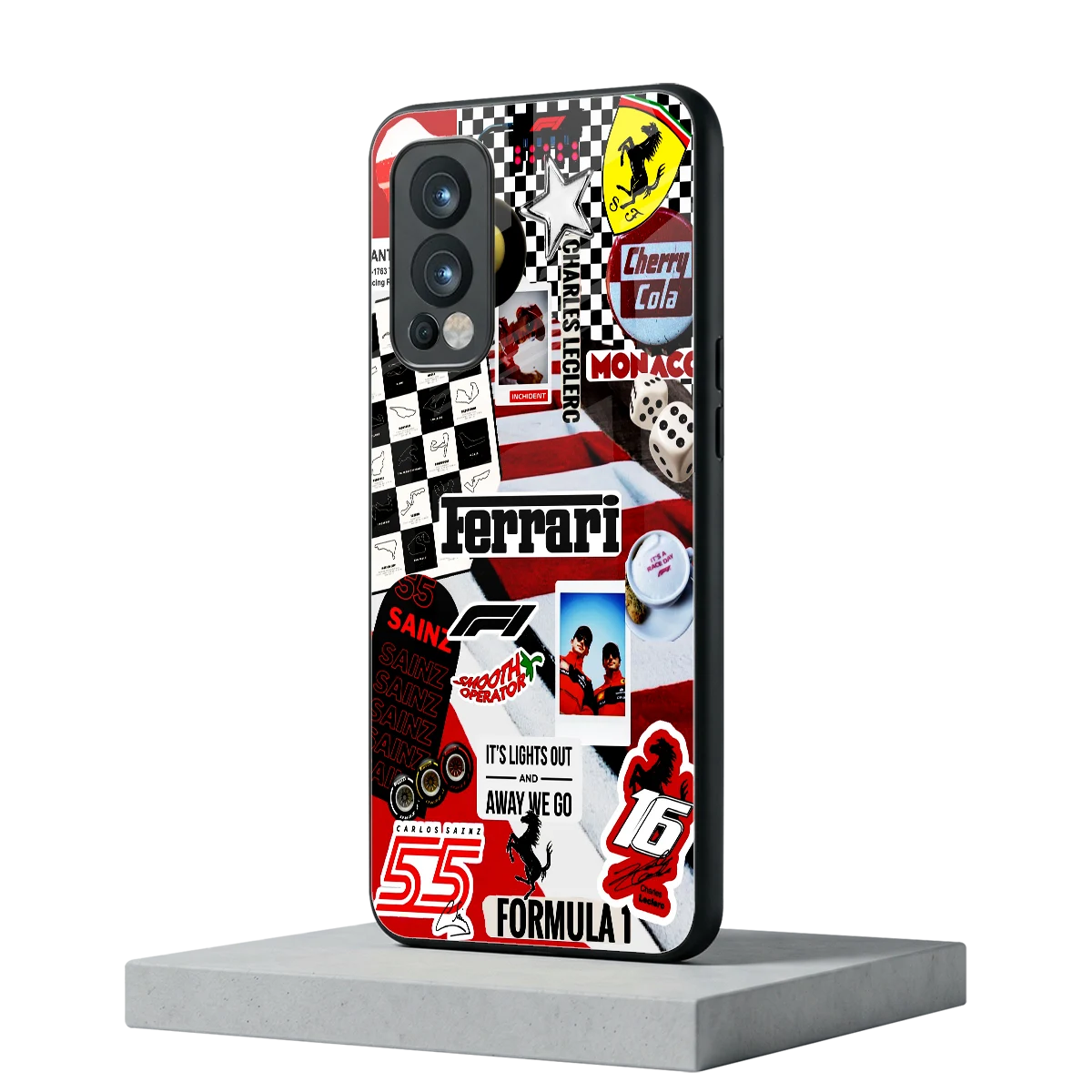 F1 Icon oneplus nord 2 mobile cover | shockproof glass phone case