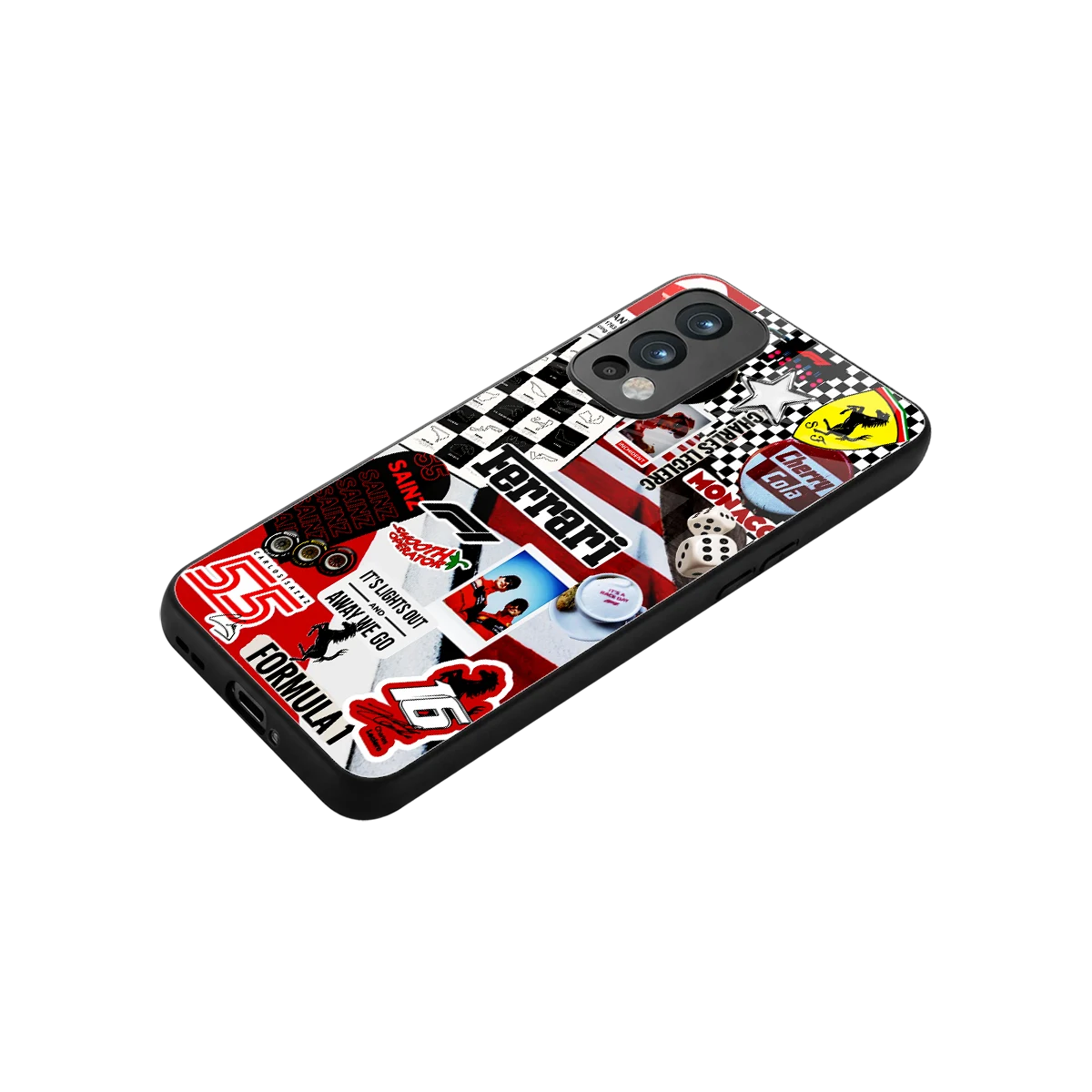 F1 Icon stylish phone case for oneplus nord 2 | glossy glass and slim fit