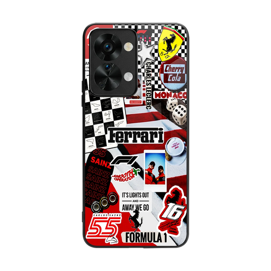 F1 Icon back phone cover | glass case for oneplus nord 2t
