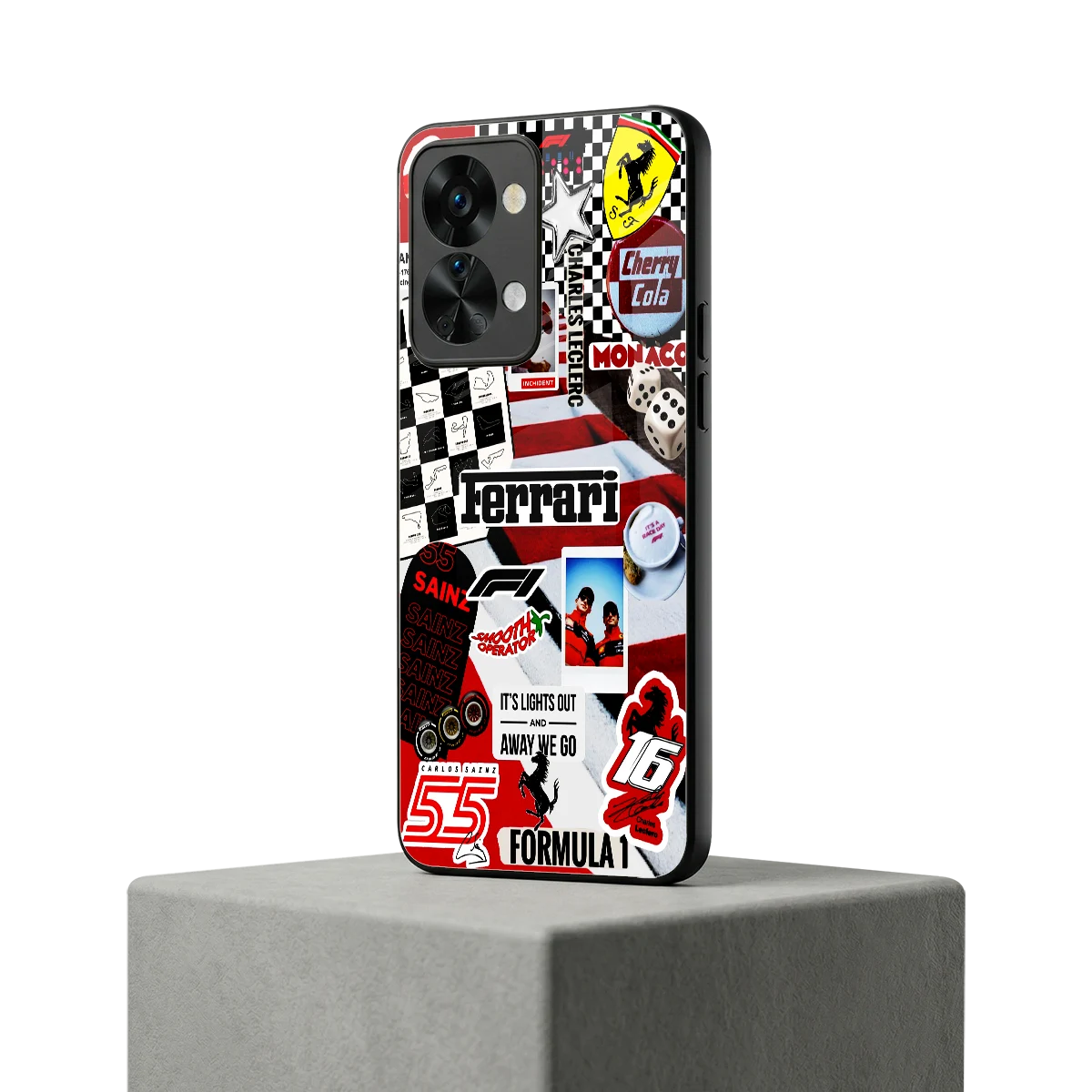 F1 Icon oneplus nord 2t mobile cover | shockproof glass phone case