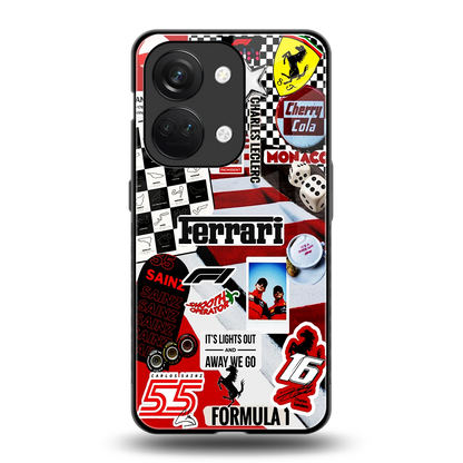 F1 Icon back phone cover | glass case for oneplus nord 3