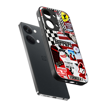 F1 Icon sleek oneplus nord 3 cover with tempered glass back and TPU edges