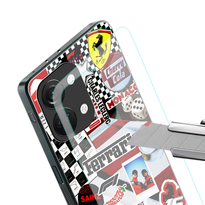 F1 Icon stylish phone case for oneplus nord 3 | glossy glass and slim fit