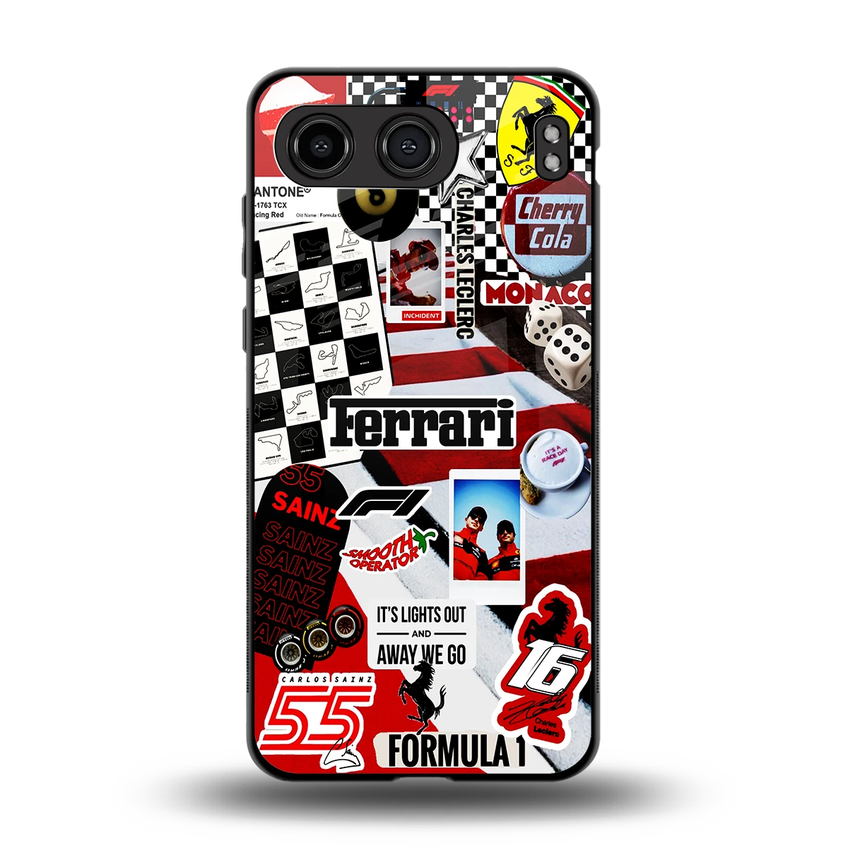 F1 Icon back phone cover | glass case for oneplus nord 4