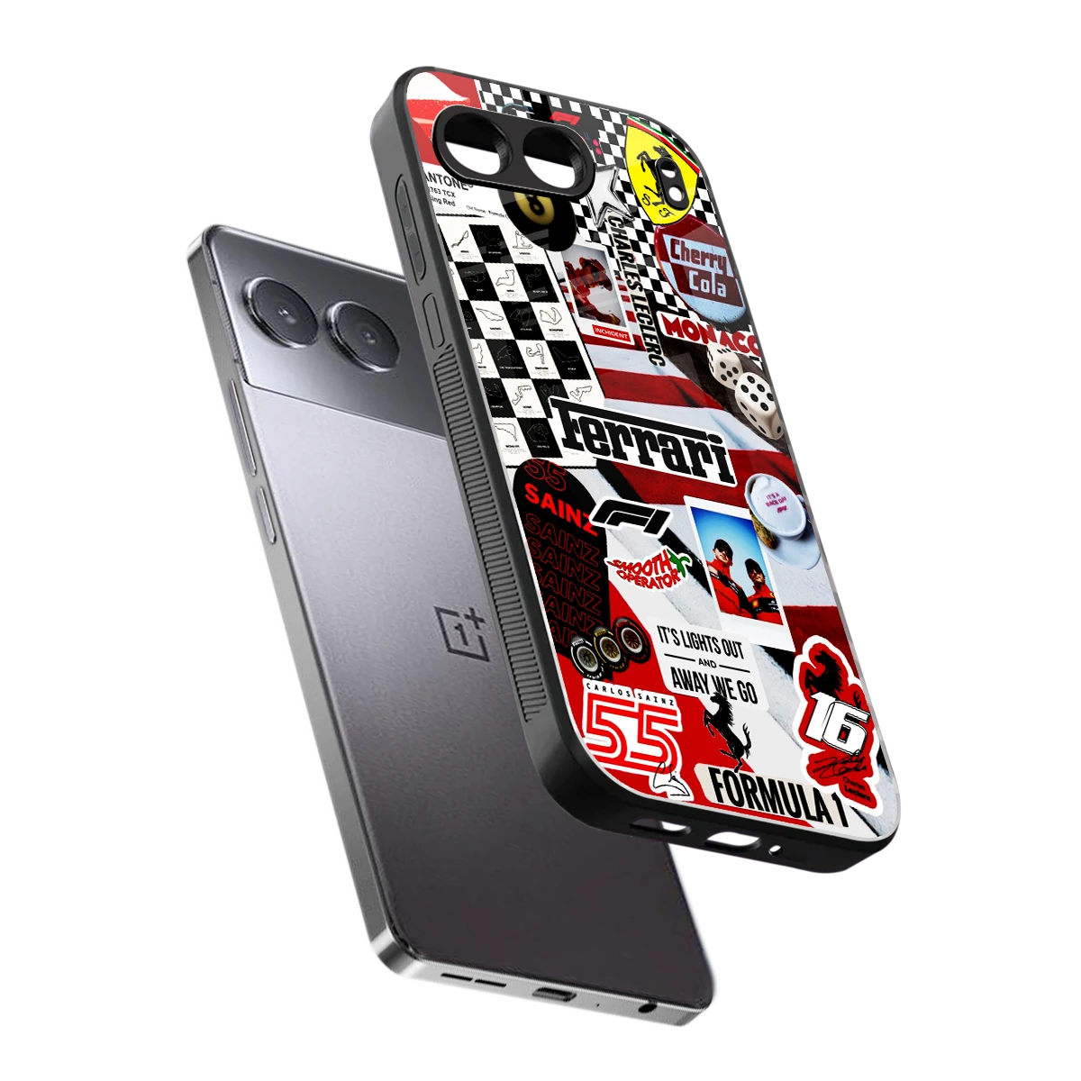 F1 Icon sleek oneplus nord 4 cover with tempered glass back and TPU edges