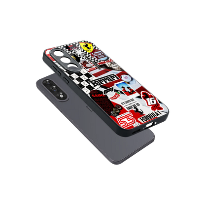 F1 Icon sleek oneplus nord 5 cover with tempered glass back and TPU edges