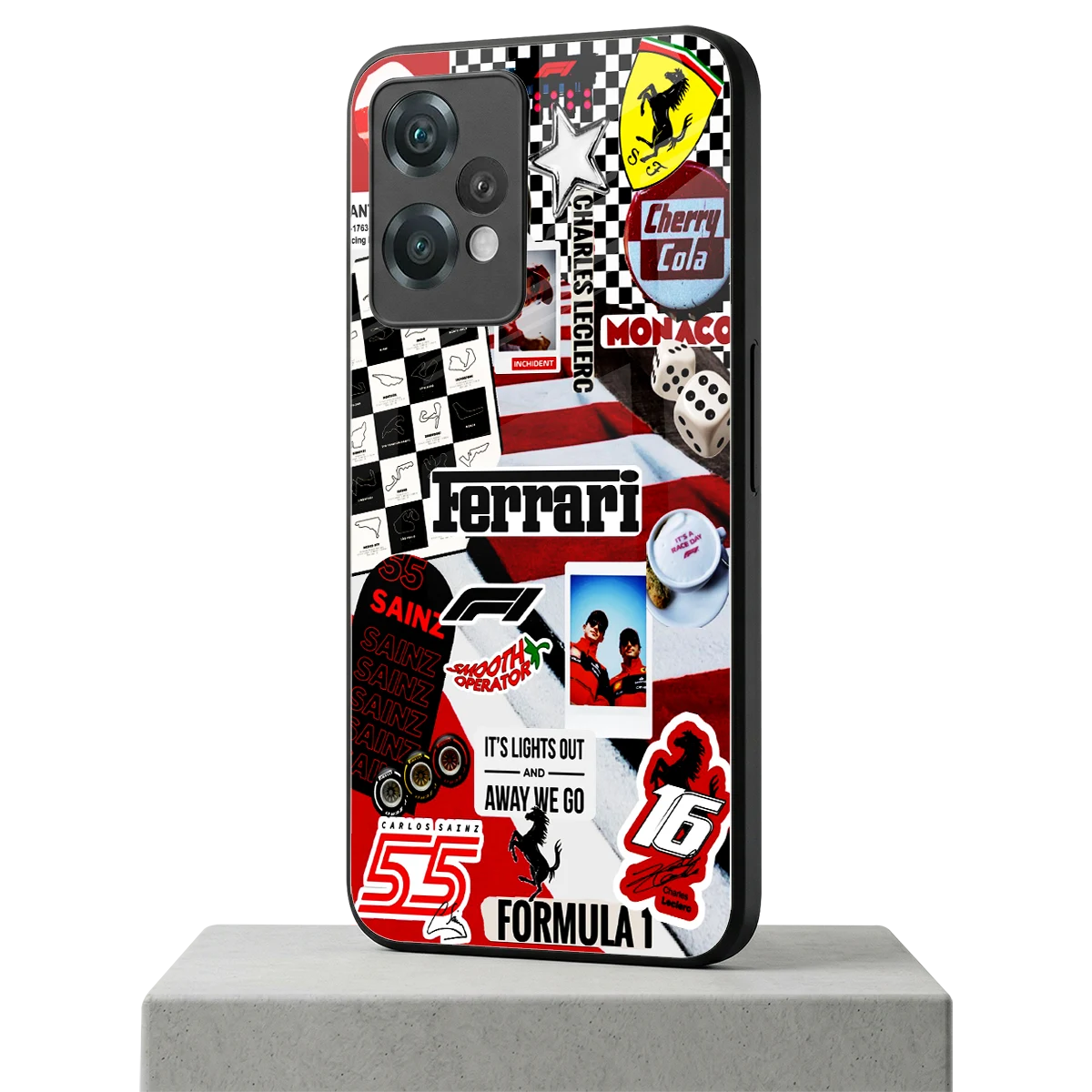 F1 Icon oneplus nord ce 2 lite mobile cover | shockproof glass phone case