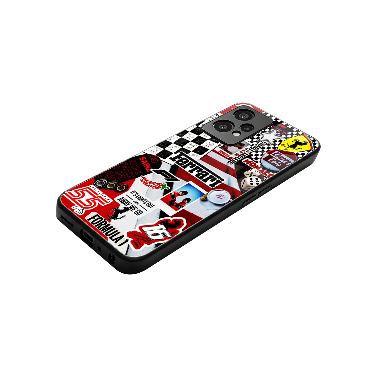 F1 Icon stylish phone case for oneplus nord ce 2 lite | glossy glass and slim fit
