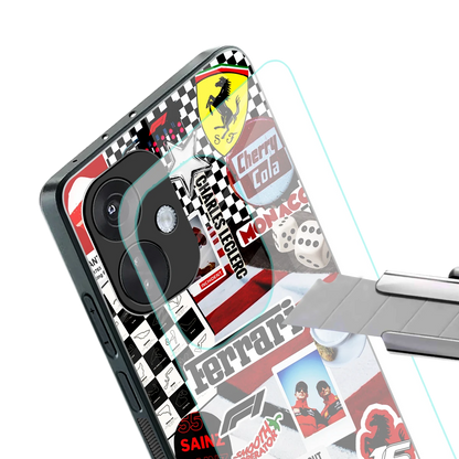 F1 Icon stylish phone case for oneplus nord ce 3 | glossy glass and slim fit