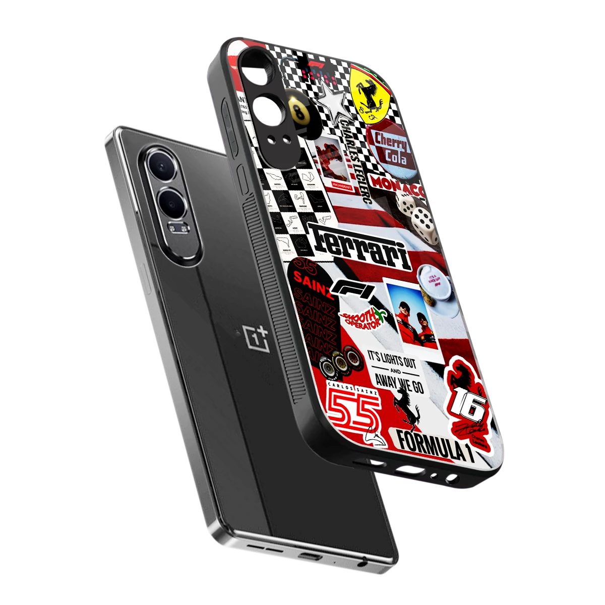 F1 Icon sleek oneplus nord ce 4 lite cover with tempered glass back and TPU edges