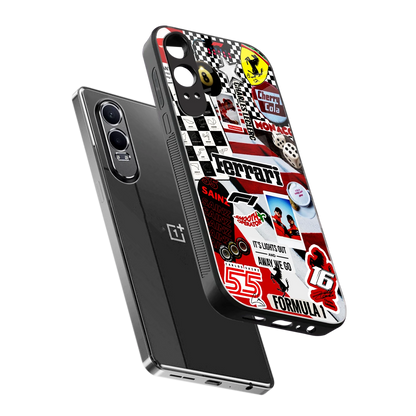 F1 Icon sleek oneplus nord ce 4 lite cover with tempered glass back and TPU edges