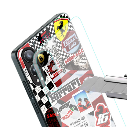 F1 Icon stylish phone case for oneplus nord ce 4 lite | glossy glass and slim fit