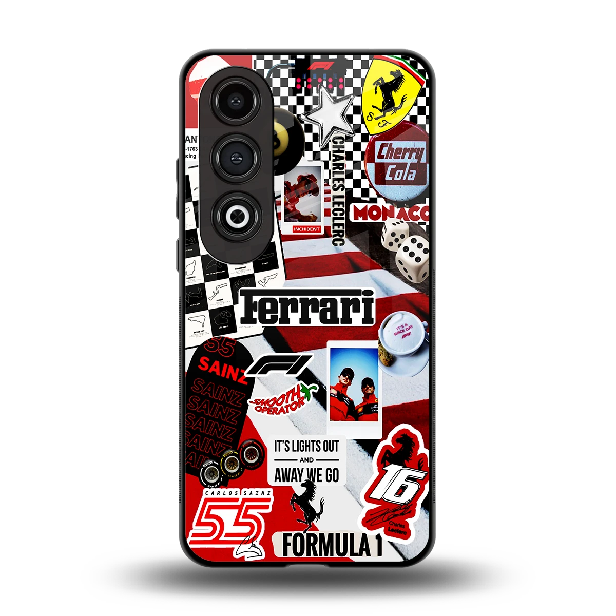 F1 Icon back phone cover | glass case for oneplus nord ce 4