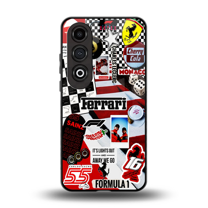 F1 Icon back phone cover | glass case for oneplus nord ce 4