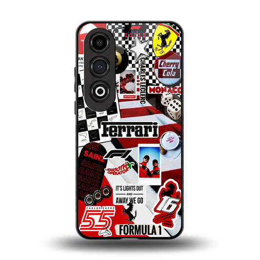 F1 Icon back phone cover | glass case for oneplus nord ce 4