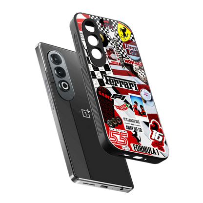 F1 Icon sleek oneplus nord ce 4 cover with tempered glass back and TPU edges
