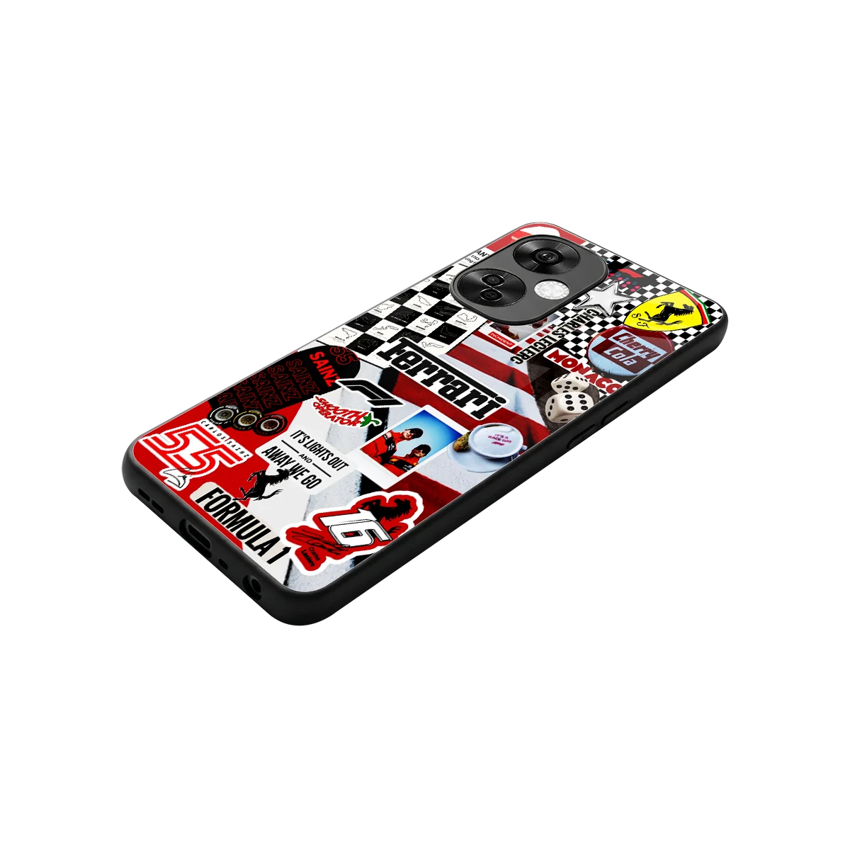 F1 Icon stylish phone case for oneplus nord ce 3 lite | glossy glass and slim fit