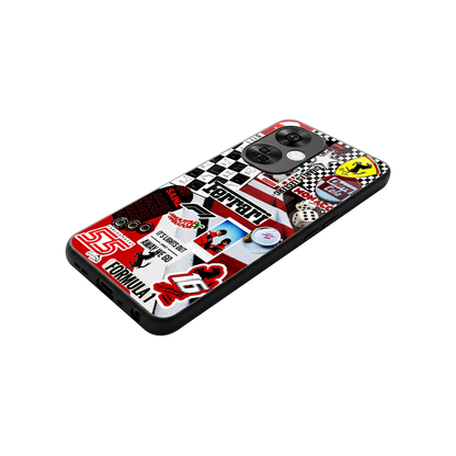 F1 Icon stylish phone case for oneplus nord ce 3 lite | glossy glass and slim fit