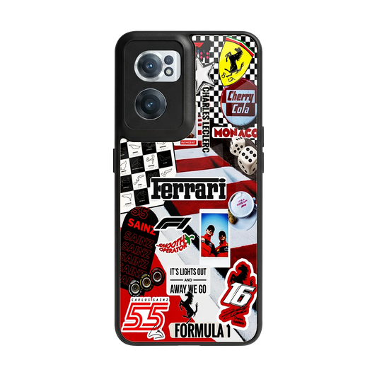 F1 Icon back phone cover | glass case for oneplus nord ce 2