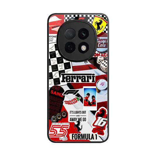 F1 Icon back phone cover | glass case for oppo f29 pro 5g