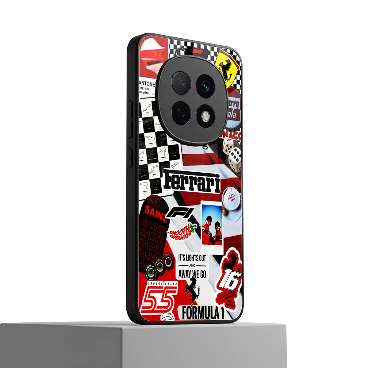 F1 Icon oppo f29 pro 5g mobile cover | shockproof glass phone case
