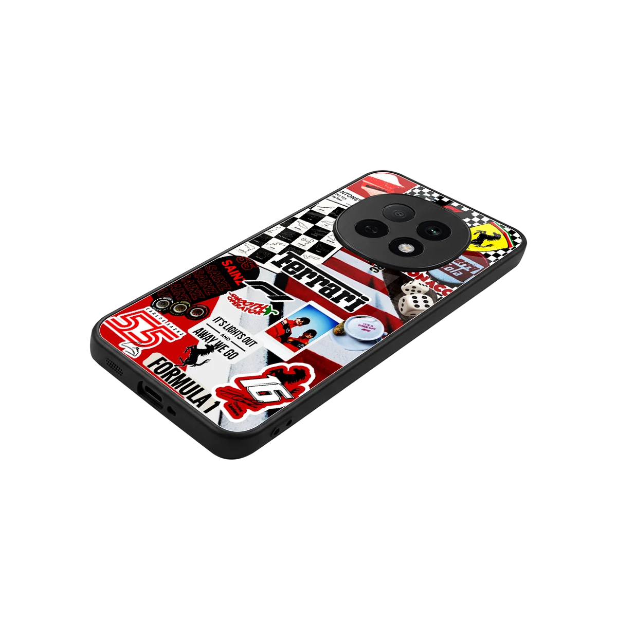 F1 Icon stylish phone case for oppo f29 pro 5g | glossy glass and slim fit