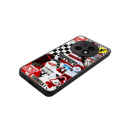 F1 Icon stylish phone case for oppo f29 pro 5g | glossy glass and slim fit