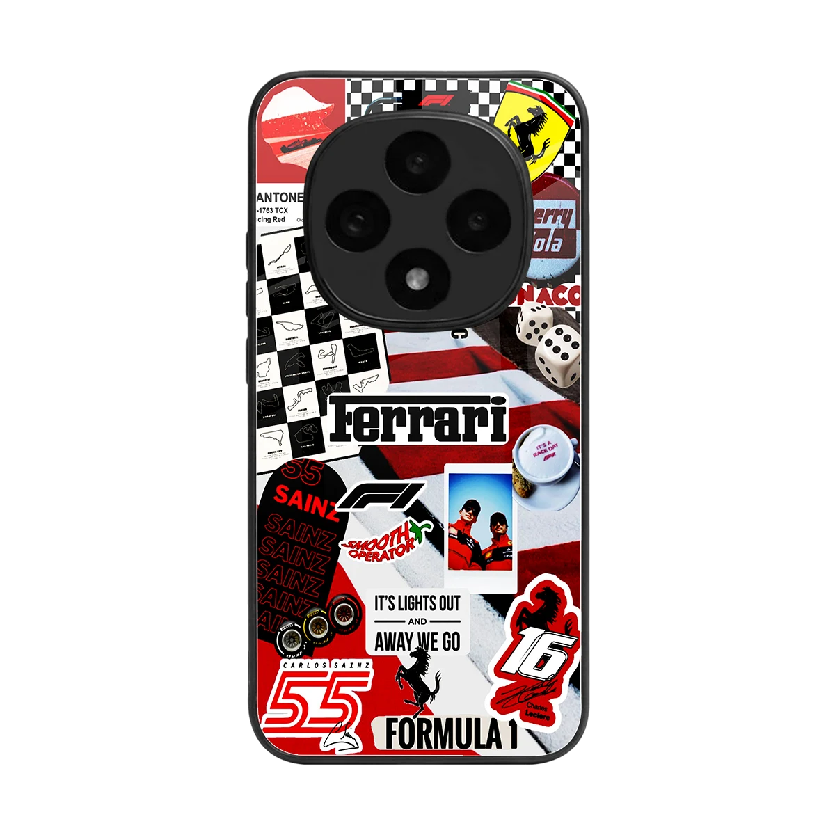 F1 Icon back phone cover | glass case for oppo f31 pro 5g