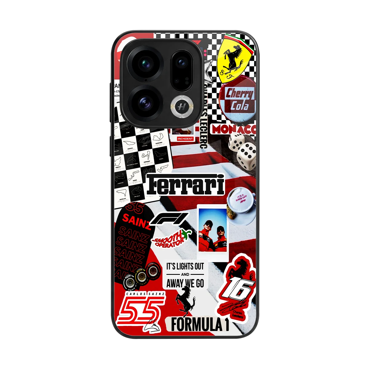 F1 Icon back phone cover | glass case for oppo find x9