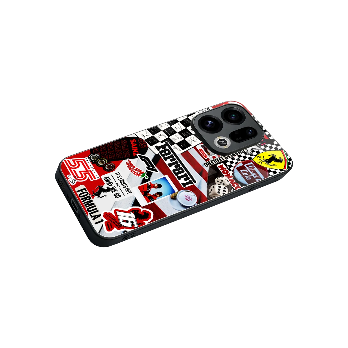 F1 Icon stylish phone case for oppo find x9 | glossy glass and slim fit