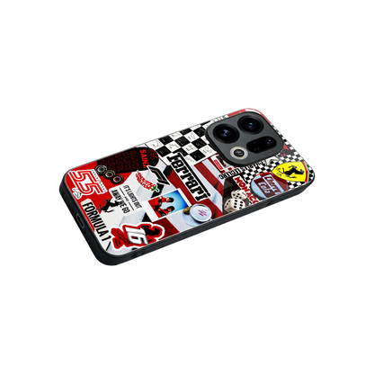 F1 Icon stylish phone case for oppo find x9 | glossy glass and slim fit