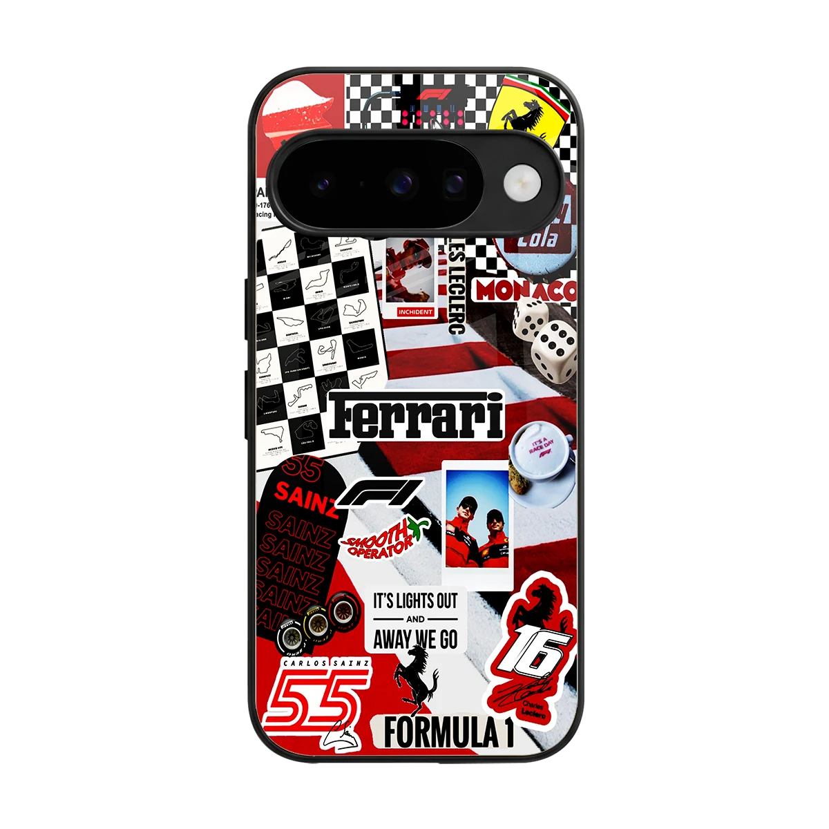 F1 Icon back phone cover | glass case for google pixel 10