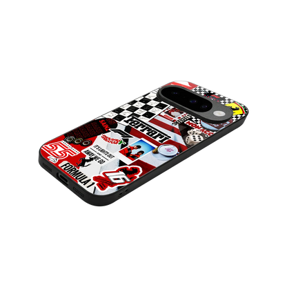 F1 Icon stylish phone case for google pixel 10 | glossy glass and slim fit