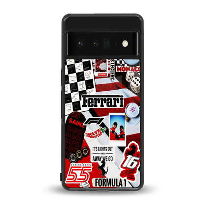 F1 Icon back phone cover | glass case for google pixel 6 pro