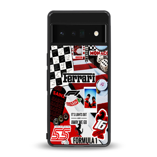 F1 Icon back phone cover | glass case for google pixel 6 pro