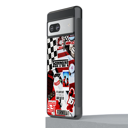 F1 Icon stylish phone case for google pixel 7 | glossy glass and slim fit