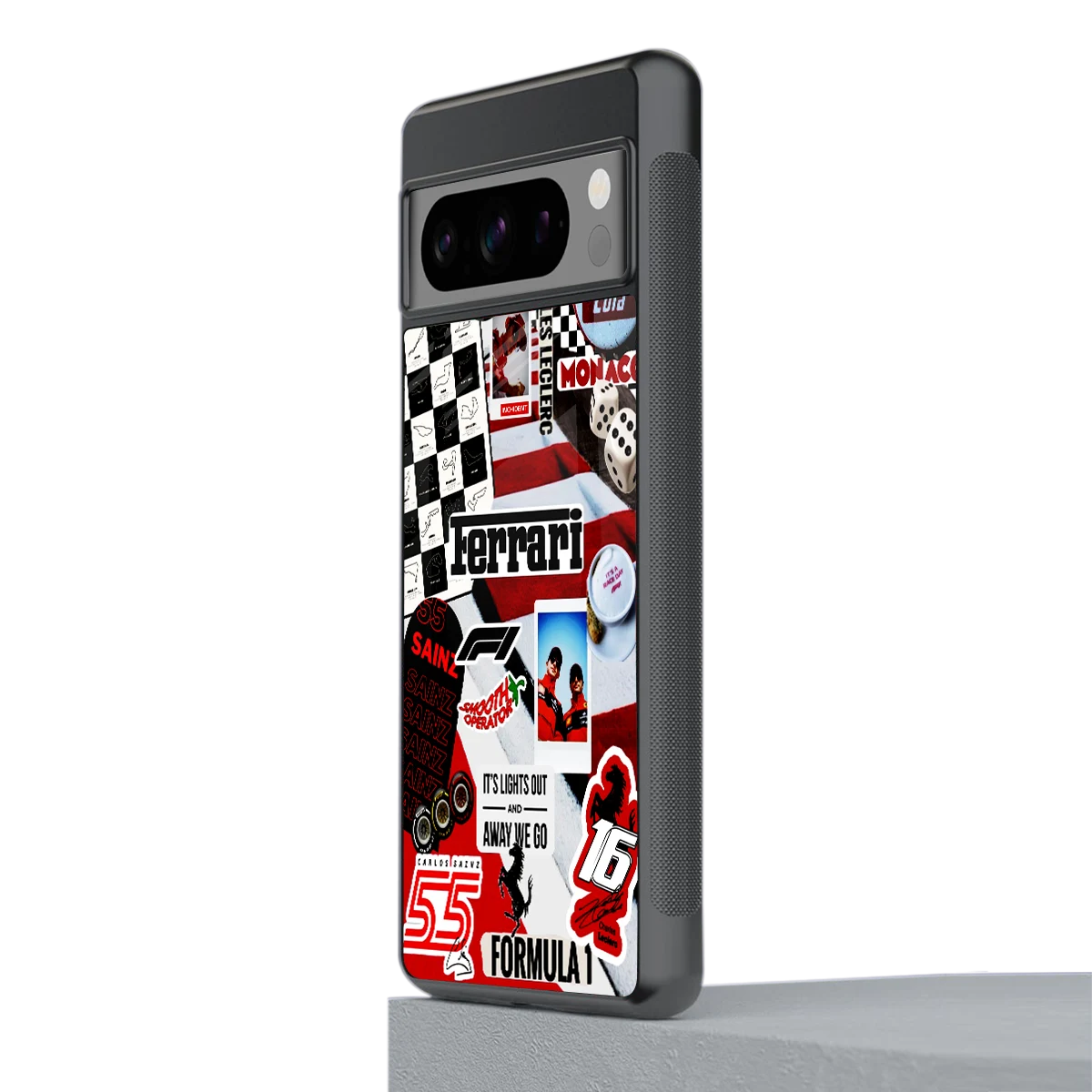 F1 Icon stylish phone case for google pixel 8 pro | glossy glass and slim fit