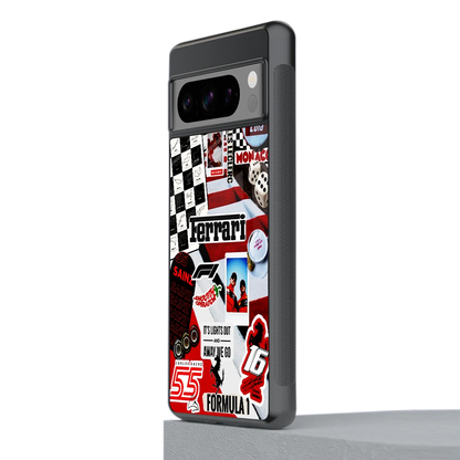 F1 Icon stylish phone case for google pixel 8 pro | glossy glass and slim fit