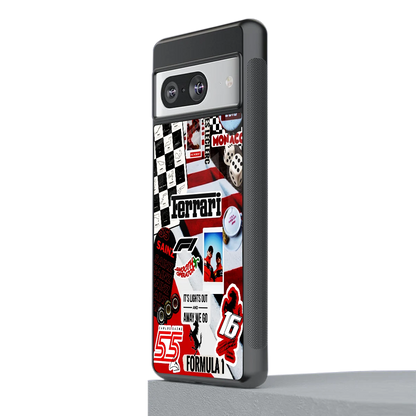 F1 Icon stylish phone case for google pixel 8 | glossy glass and slim fit