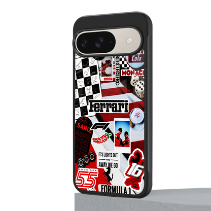 F1 Icon google pixel 9 mobile cover | shockproof glass phone case